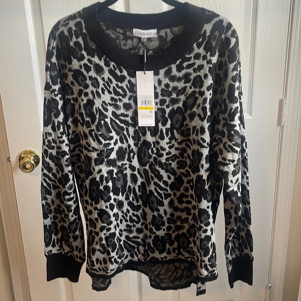 Calvin Klein animal print sweater